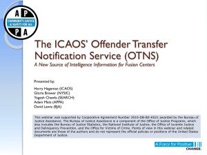 The ICAOS Offender Transfer Notification Service