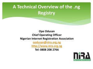 A Technical Overview of the .ng Registry