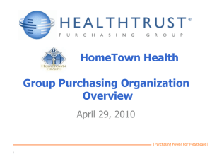Group Purchasing Organization Overview