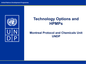 iii. Technology Options and HPMPs