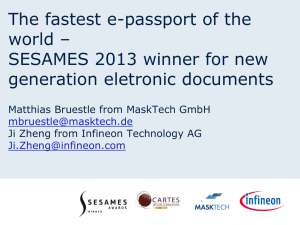 SESAMES 2013 winner for new generation eletronic