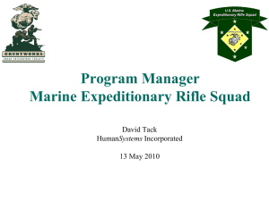 Program Manager Marine Expeditionary Rifle Squad