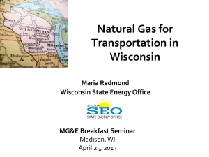 Natural Gas for Transportation in Wisconsin