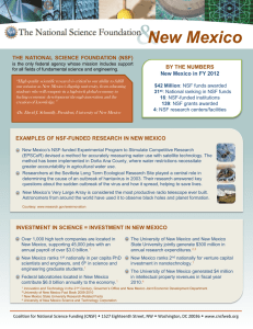 New Mexico - Coalition for National Science Funding