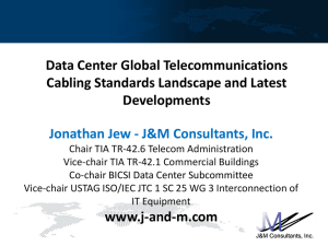 Data Center Global Telecommunications Cabling Standards
