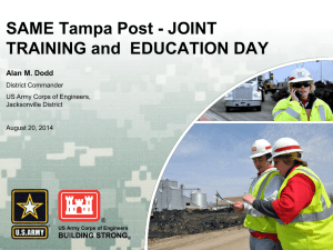USACE Jax_Myers_2014SAME Joint Training _2