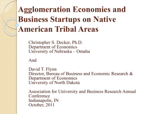 CDecker_Business Startups on Native American Tribal Areas