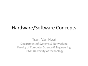 Hardware/Software Concepts
