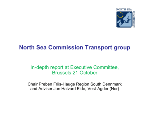 North Sea Commission work on Transport