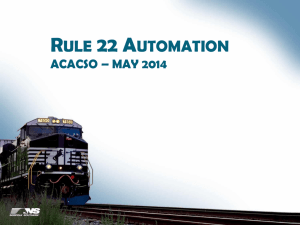 Rule 22 – Automation
