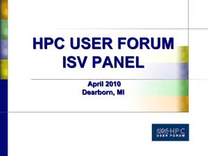Market Update - HPC User Forum