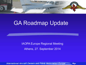 Progress on EASA GA Roadmap