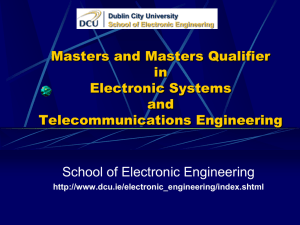 Masters/Grad Dip/Grad Cert in Electronic Systems or