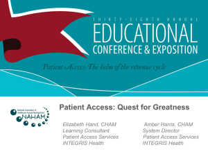 Patient Access: The Quest for Greatness