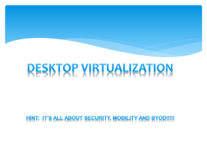 Desktop virtualization