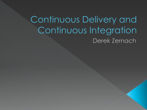 Continuous Delivery and Continuous Integration