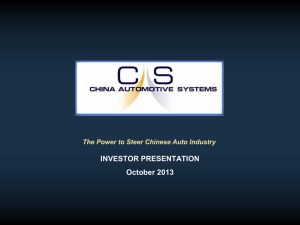 2012 - China Automotive Systems,Inc.
