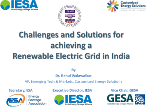 Challenges and Solutions for achieving a Renewable Electric Grid