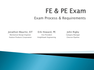 FE & PE Exam - ASME