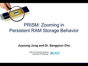 PRISM: Zooming in Persistent RAM Storage Behavior