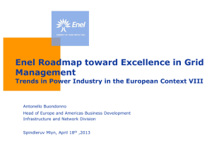 Enel Roadmap toward Excellence in Grid Management Trends in