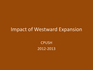 Impact of Westward Expansion