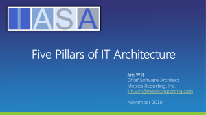 Five Pillars of IT Architecture