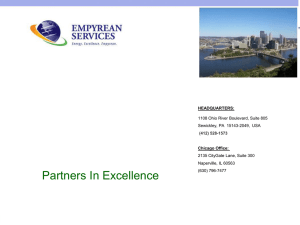 Corporate slide set - Empyrean Services LLC.