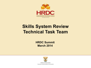 Presentation - Human Resource Development Council of South Africa