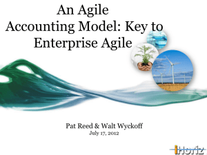 Crafting an Agile Accounting Model