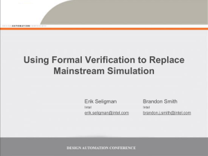 Using Formal Verification to Replace Mainstream Simulation