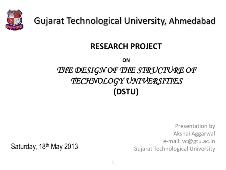 gtu thesis format