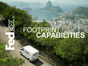 Domestic Capabilities of Brazil - the FedEx Small Business Center