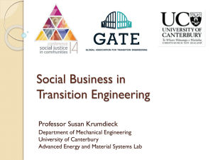 Social Business in Transition Engineering