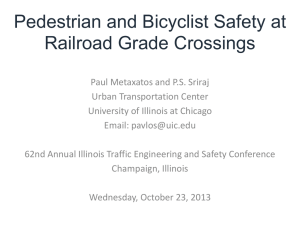 Paul Metaxatos - Ped and Bicyclist Safety at RR crossings