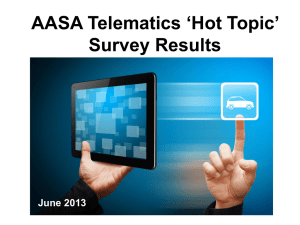 AASA Telematics Report - Automotive Aftermarket Suppliers