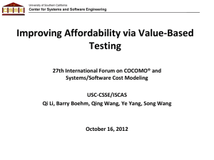 Improving Affordability via Value-Based Testing