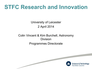 STFC Priorities and Future Funding Opportunities