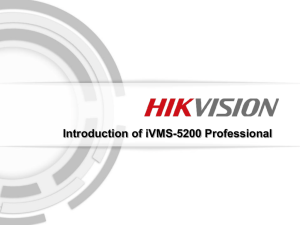 iVMS-5200P v3.0 HQ training