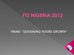 Presentation One - FTZ Nigeria : /Event