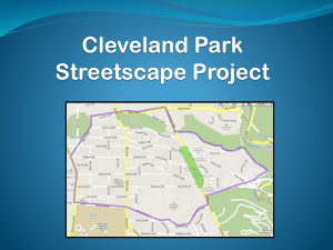 Cleveland park streetscape and safety project