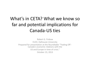 What`s in CETA? What we know so far and potential