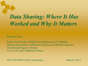 The Early Childhood Data Collaborative