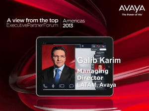 LATAM BREAKOUT - avaya