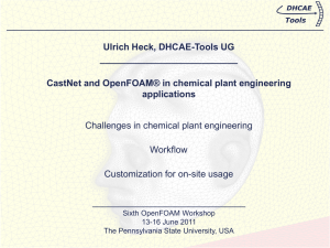 CastNet and OpenFOAM® in chemical plant