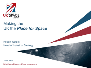 UK Space Agency slide set as presented