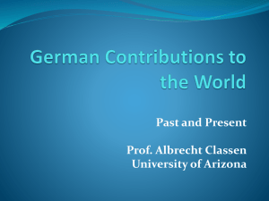 German Contributions to the World