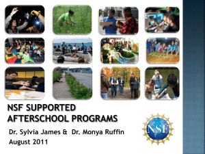 NSF Supported After School Programs