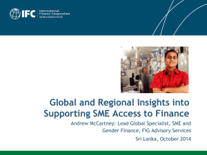 Global and Regional Insights into Supporting SME Access to Finance
