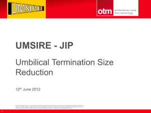 Agenda Item 6. Introduction to UMSIRE - JIP